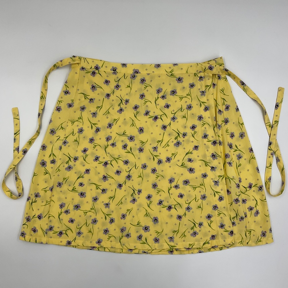 Dolls Kill Motel Rocks Handmade Floral Wrap Mini Skirt Women’s Size Small - Picture 3 of 16